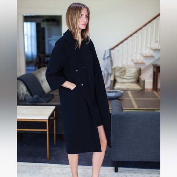Emerson Fry Drop Shoulder Wool Coat - Picture 1 of 5